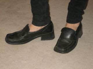 patrick cox wannabe black leather loafers shoes size 38 from
