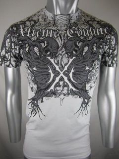 xtreme couture nebula mma shirt silver large