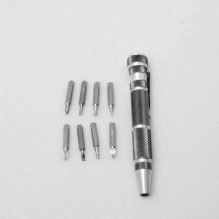 Handy 8in1 Precision Pen Style Screwdriver Bit Set T9,T10,PH0,PH1,PH2 