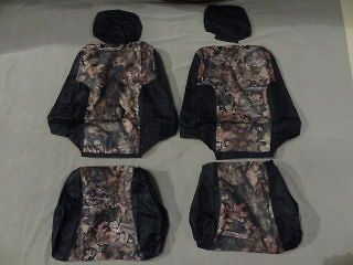   Toyota Tacoma Pair of Sports Buckets Exact Seat Covers in black/camo