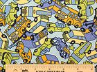 Vehicles Buses Cars Trucks Motorcycles Boys Cotton Flannel Fabric 