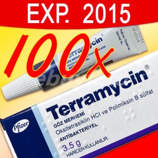 100 x TERRAMYCIN **US SELLER** Antibiotic Pet Eye Ointment