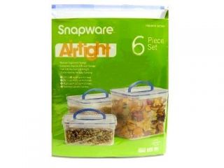 snapware storage containers 6 piece set airtight one day shipping