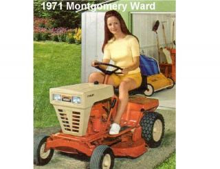 1971 montgomery ward 7hp lawn tractor magnet 