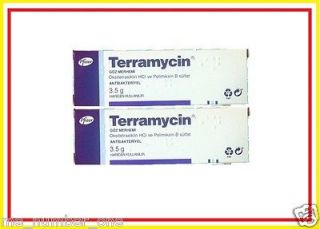 2X Terramycin Pet Eye Ointment for Cat Dog Horse 3.5 GM (Exp date 07 
