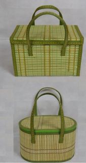   healthy folded bamboo rattan work gift basket for fruit egg food