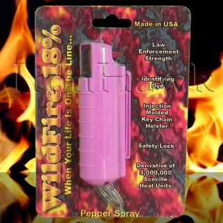 WILDFIRE 18% Pepper Spray 3 million SHUs! Insanely HOT! Pink hard case