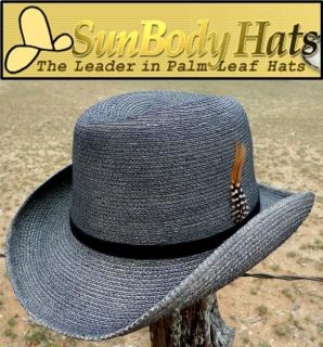 new sunbody hats palm straw godfather homburg hat black time