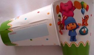 POCOYO party 1 table cover 36 dessert cake plates cups 50 beverage 