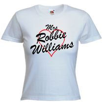 mrs robbie williams t shirt print any name words more