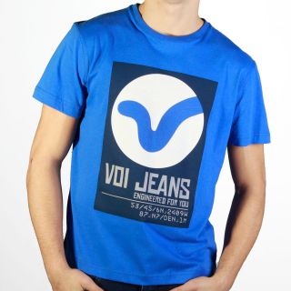 New Mens Voi Jeans Designer Boxer Tee Dazzling Blue Free P+P