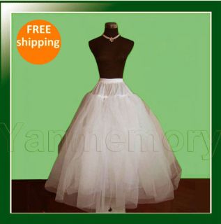 Ivory Layer Net Hoopless Full Length Wedding Petticoat/Crinoline/Prom 