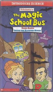 PAL VHS VIDEO : MAGIC SCHOOL BUS: GOING BATTY & INSIDE THE HAUNTED 