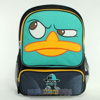 16 Phineas and Ferb Agent P Furball Backpack   Boys Bag Perry the 
