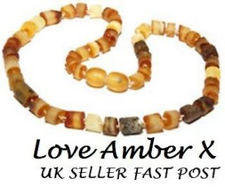 Mixed Raw Boys Baltic Amber CHILD Necklace Teething Pain Sleep Calm 