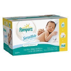 pampers sensitive baby wipes 192 ct 4 pack 768 cheap