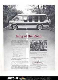 1984 union leasing chevrolet van camper brochure 