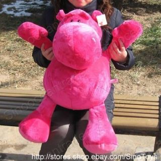 giant fat hippopotamus hippo rose pink plush toy 35 from