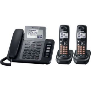 Panasonic KX TG9472B 1.9 GHz 2 Lines Cordless Expansion Handset Phone 