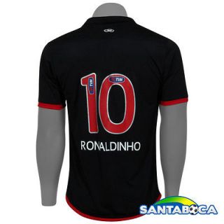 Ronaldinho #10 Flamengo Third Soccer Football Jersey Maglia L Brazil 