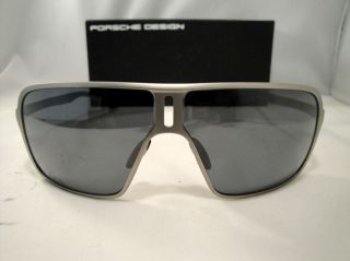 Porsche Design P8496 Titanium Sunglasses in Black with Brown Lenses 