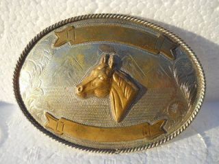 horse head trophy alpaca mexico western belt buckle time left