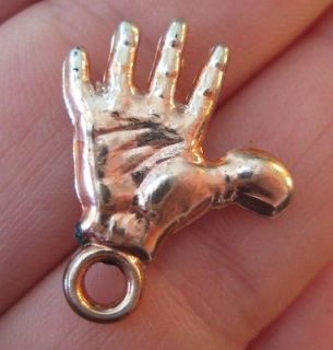 VINTAGE Metallic Plastic HAND WITH SORE THUMB Gumball Charm Toy Prize