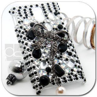 Black Bow BLING Gems Hard Skin Case Back Cover For AT&T Samsung i997 