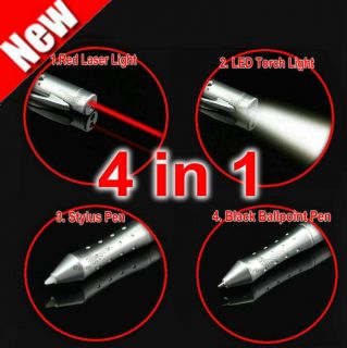 RED Laser Pen Pointer Light PDA Stylus Lazer Torch Flashlight LED 