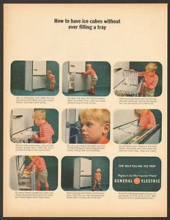 1963 ge spacemaker refrigerator ice vintage print ad time left