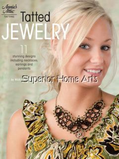 Tatted Jewelry Patterns Earrings Necklace Pendant Book Tatting Designs 
