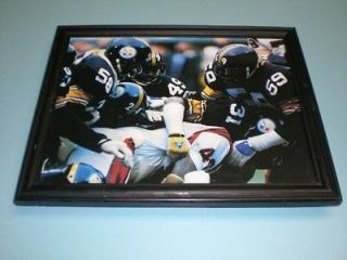 1970 s steelers lambert jack ham framed color print expedited shipping 