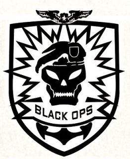 COD Black Ops Skull Logo Vinyl Decals Xbox 360 PS3 JEEP Gaming Laptop 