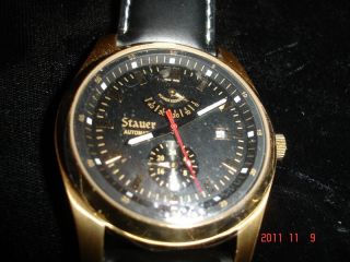 STAUER AUTOMATIC WATCH WITH WINDING INDICATOR   POWER RESERVE