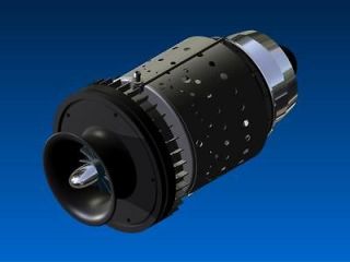   3D CAD Mini Gas Turbine Jet Engine Plans Ready for CNC KJ66 FD3 11LB