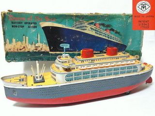   of The Sea MASUDAYA Passenger Boat Ocean Liner Ship Litho Tin Toy