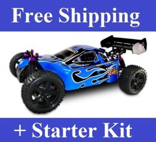 Shockwave Redcat Racing RC Car 1/10 Nitro Buggy + Starter Kit + 30% 