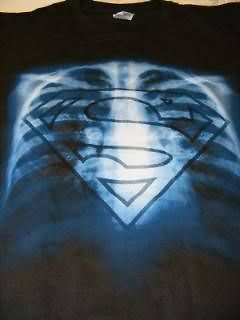 Superman X Ray Logo Black T Shirt DC Comics New In Stock Ready To Ship