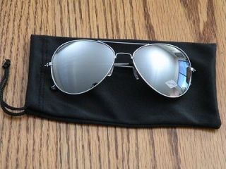 full mirror classic aviator sunglasses silver top quality defects