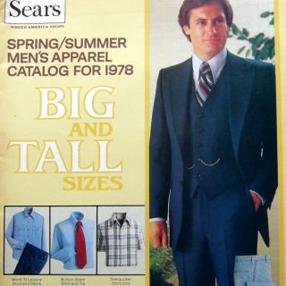VTG 1978 Spring/Summer Mens apparel fashion  CATALOG big/tall 