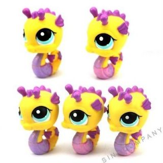 Newly listed 5X Littlest pet shop yellow seahorse 2006 figures Super 