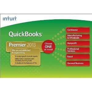 Intuit QuickBooks Premier Industry Edition 2013 For 1 User   Windows