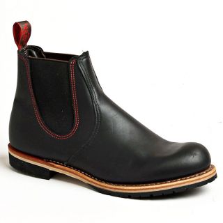 red wing 02917 chelsea rancher black leather mens boots more options 