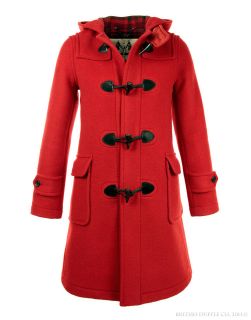 british duffle women s long duffle coat red free delivery