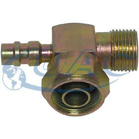 YORK/TECUMSEH TUBE O COMPRESSOR FITTING WITH 13MM 134A SERVICE PORT 