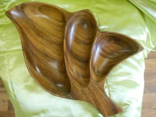 Wood Large Leaf Serving Tray 15. Great Must Have Collectors Gift 