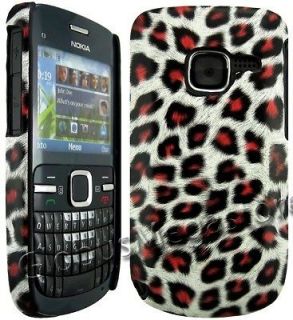 pink leopard back case cover skin pouch for nokia c3 location united 