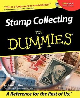 Stamp Collecting for Dummies by Richard L. Sine 2001, Paperback