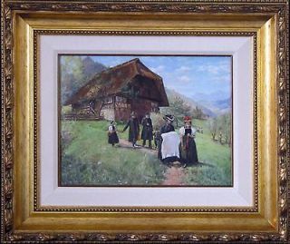 HEINRICH RICHARD REDER Original Signed Landscape Painting Romanticism 
