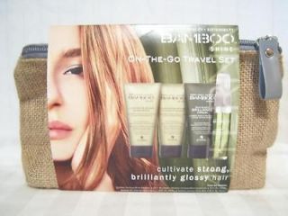 Alterna Bamboo Shine 4 pc Hair Care Travel Set Shampoo Conditioner 